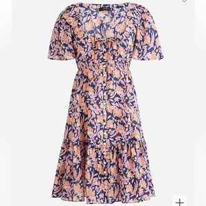J. CREW Button-front cotton voile beach dress L